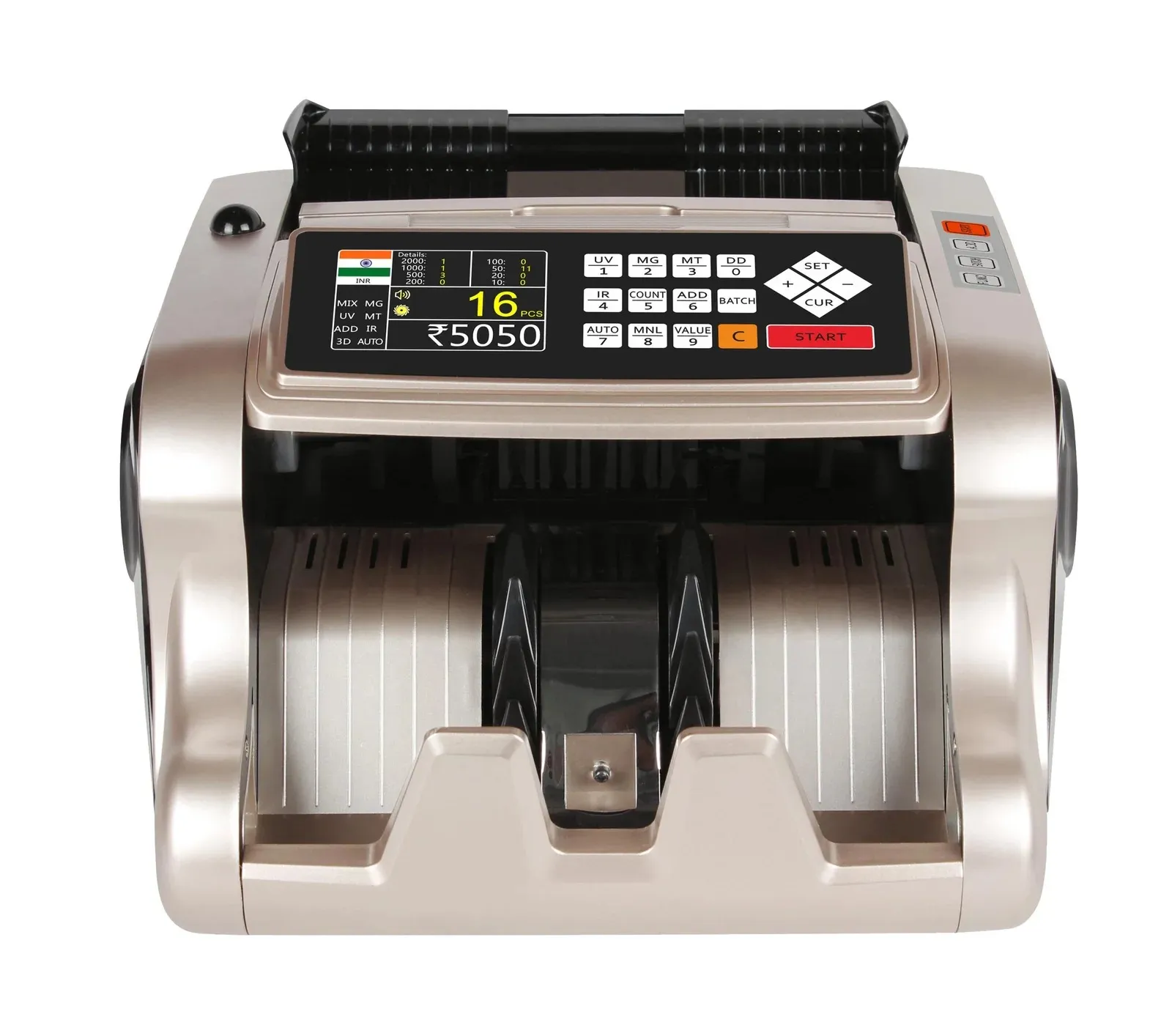Zektra ZIPL 6000 Cash Counter with Fake Note Detection (TFT)